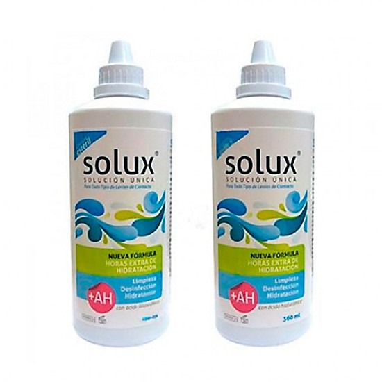 Solux solución unica + ah 360ml x 2uds