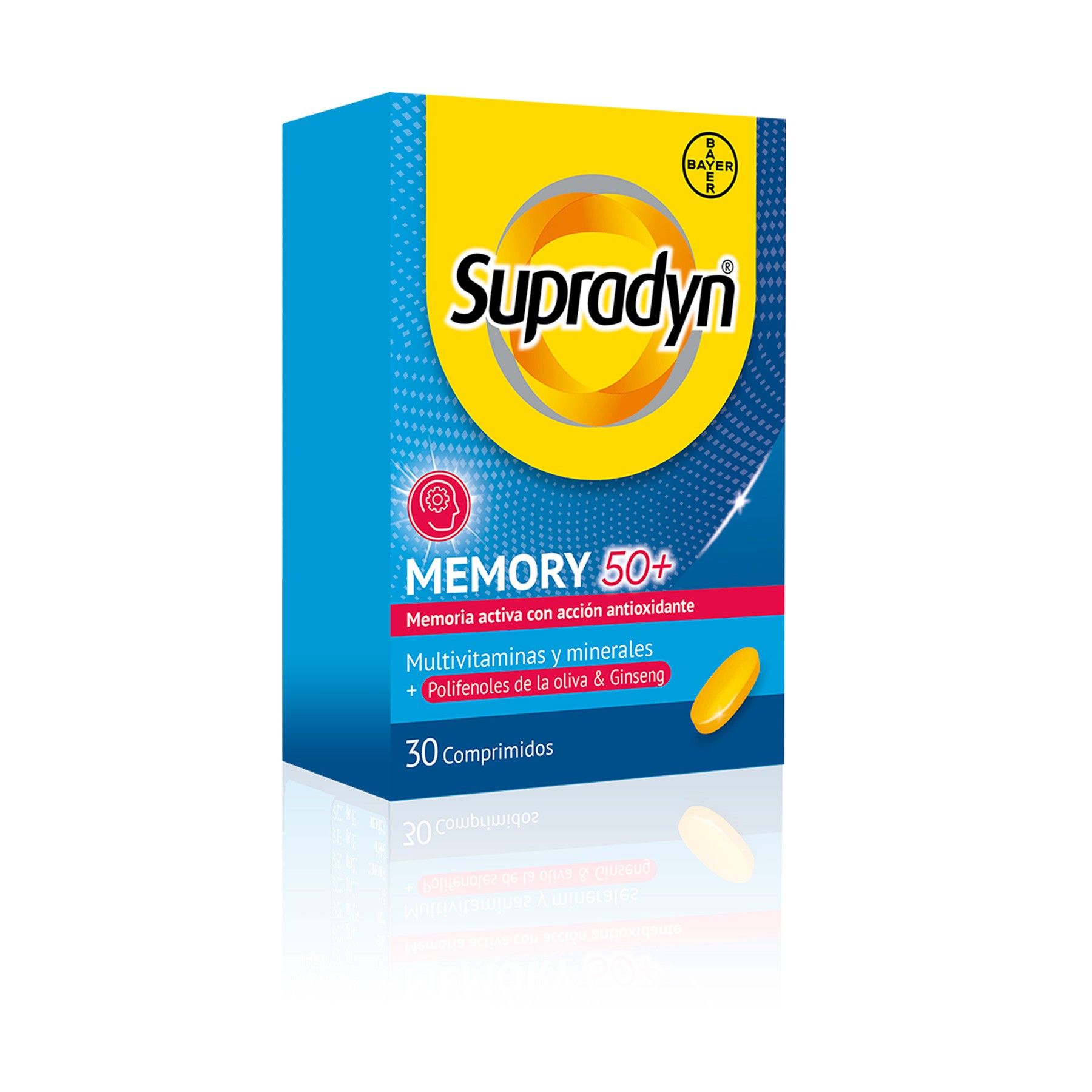 Bayer Supradyn Memory para mejorar el rendimiento mental 50+ Formato: 30 comprimidos